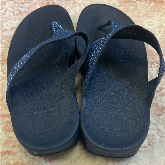 EUC Fitflop Navy Blue Sandals - Picture 3 of 3